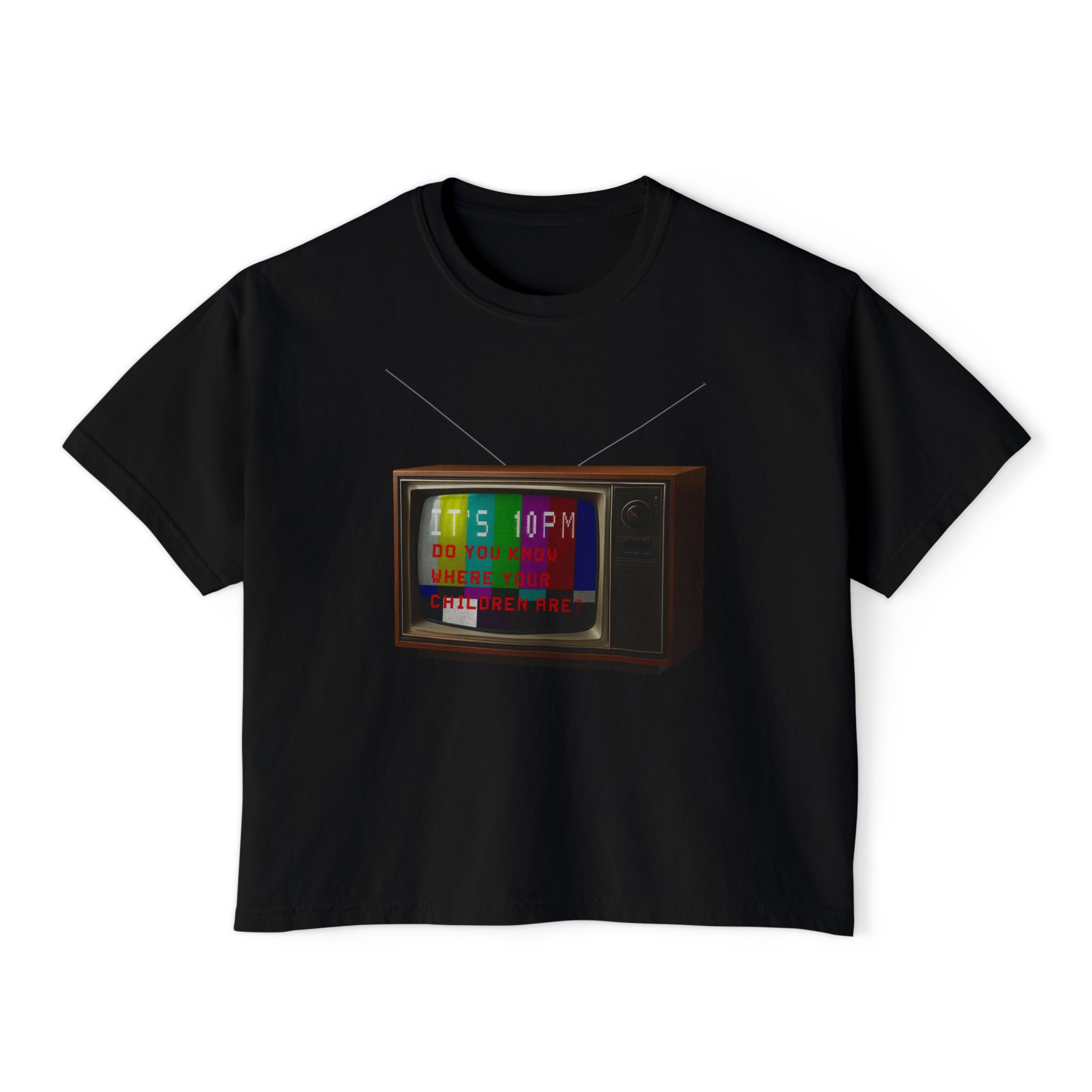 a public service announcement for anxious adults in the shape of a Boxy Tee FOR THA LADIES - Image 9