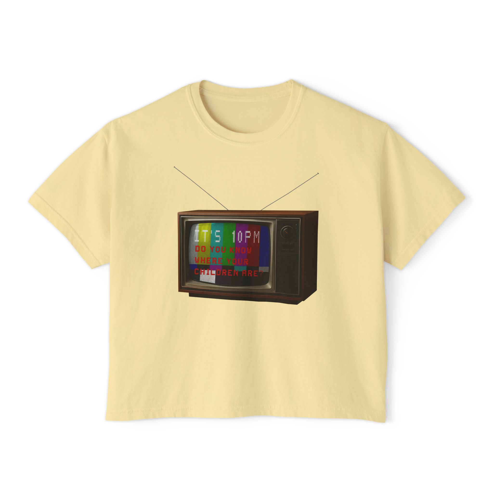 a public service announcement for anxious adults in the shape of a Boxy Tee FOR THA LADIES - Image 6