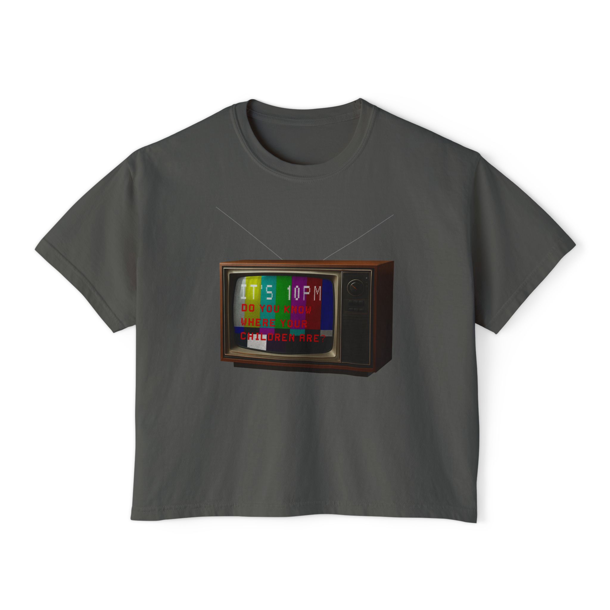 a public service announcement for anxious adults in the shape of a Boxy Tee FOR THA LADIES - Image 7