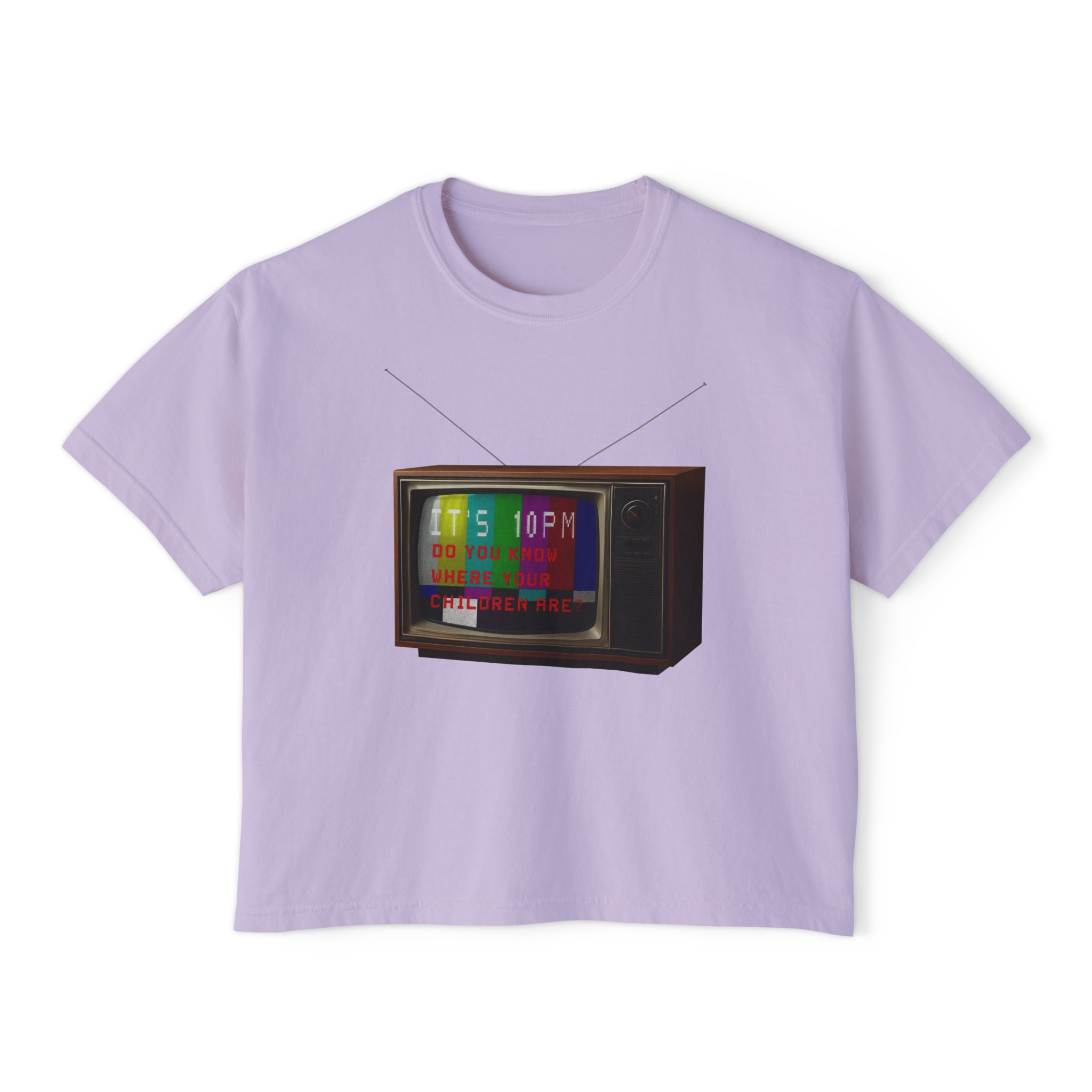 a public service announcement for anxious adults in the shape of a Boxy Tee FOR THA LADIES - Image 10