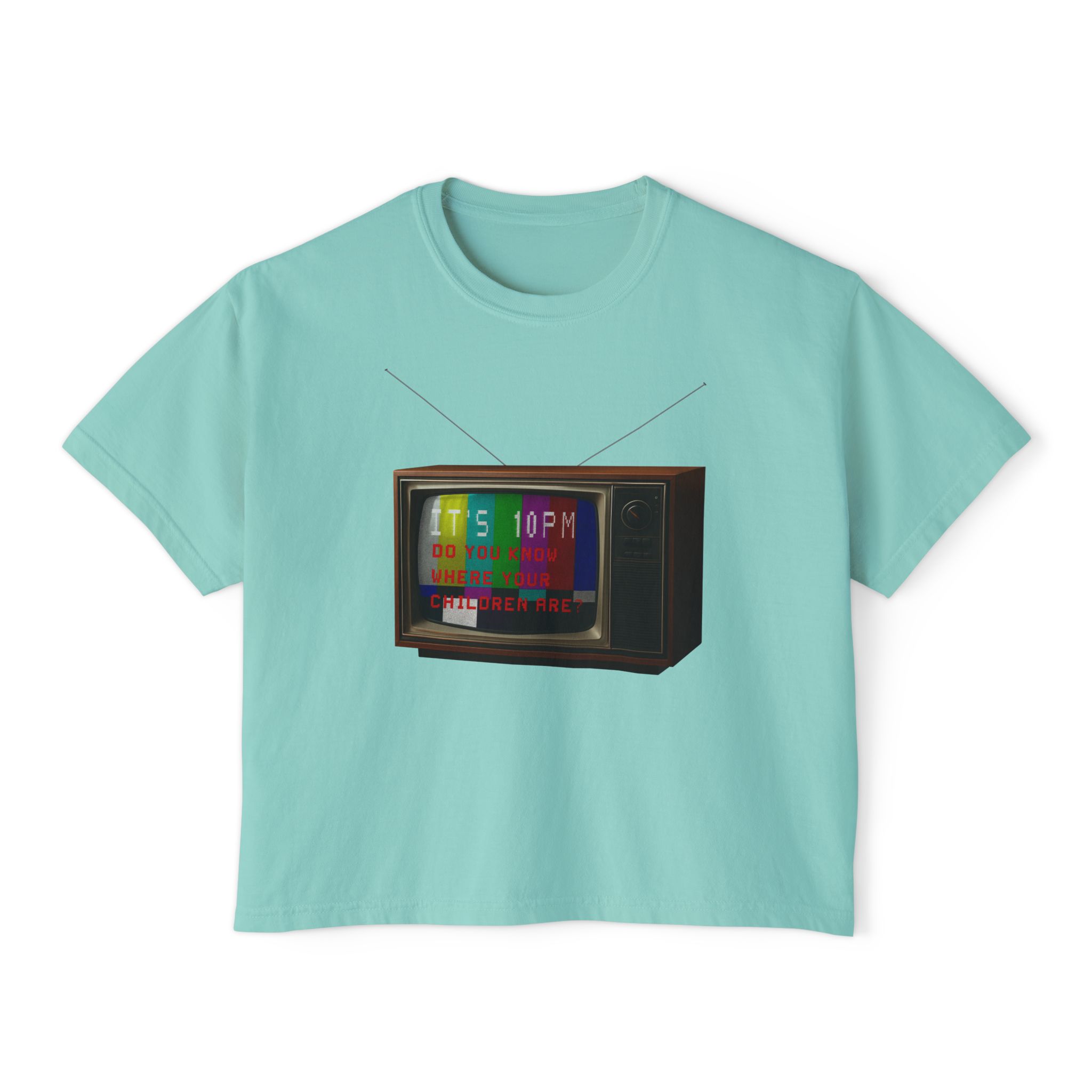 a public service announcement for anxious adults in the shape of a Boxy Tee FOR THA LADIES - Image 8