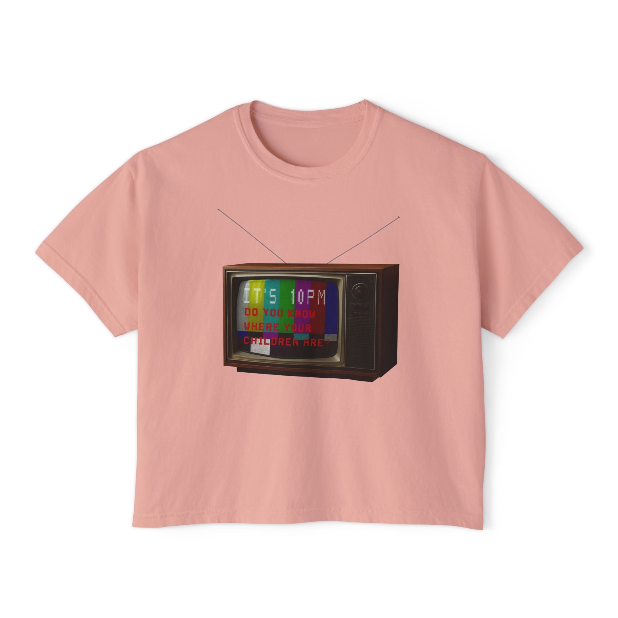 a public service announcement for anxious adults in the shape of a Boxy Tee FOR THA LADIES - Image 4
